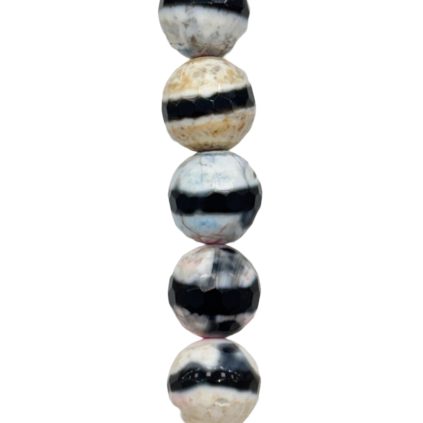 Stripe Tibetan Agate - (Polished) - Round/ Faceted