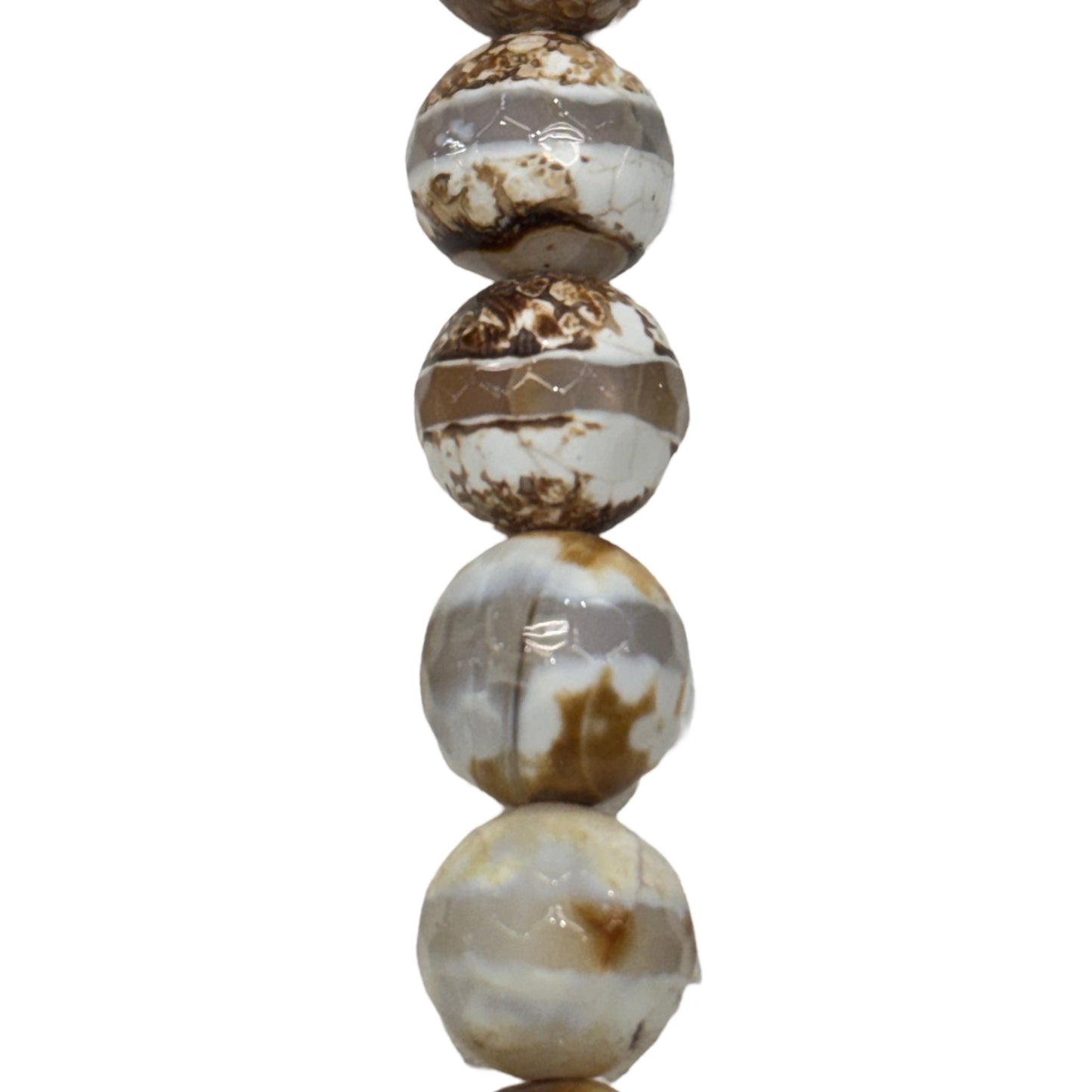 Stripe Tibetan Agate - (Polished) - Round/ Faceted