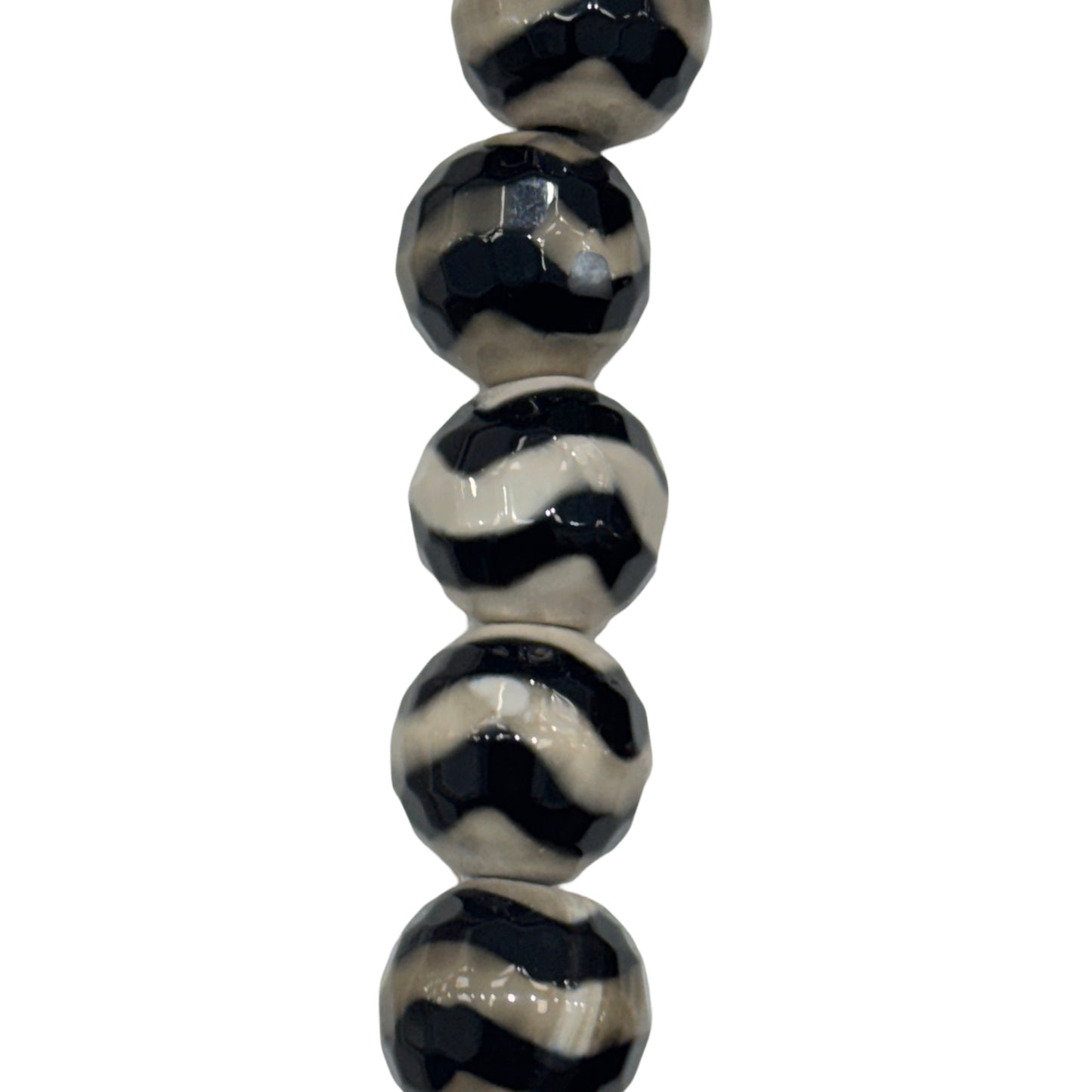 Swirl Tibetan Agate - (Polished) - Round/ Faceted