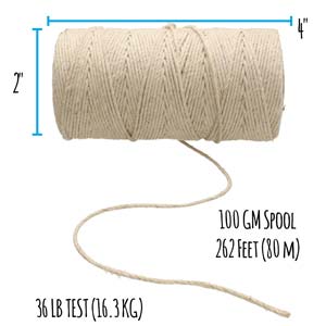 Bead Smith Natural Hemp Cord - 36lb / 16.3kg