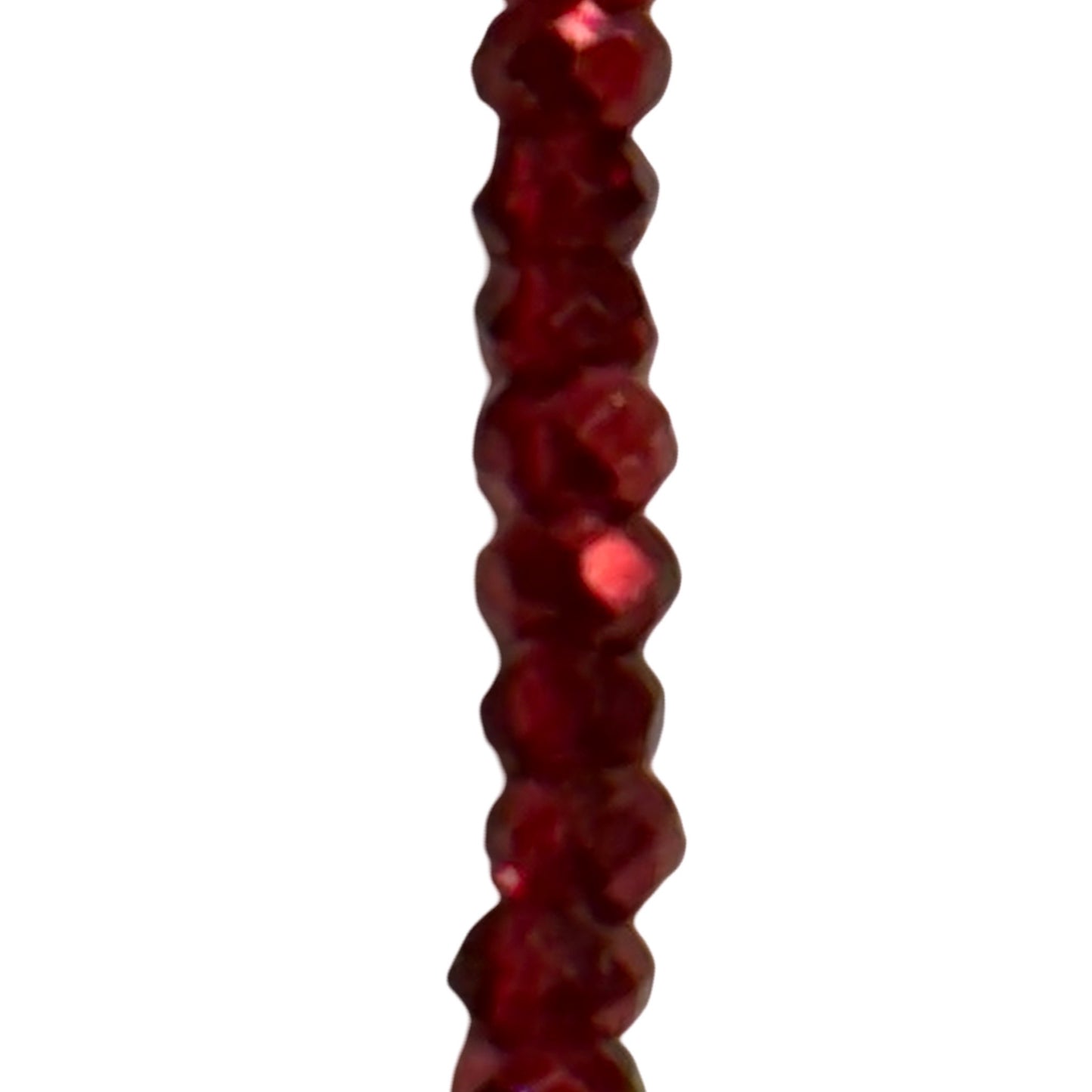 4MM Red (Faceted/ Roundel)