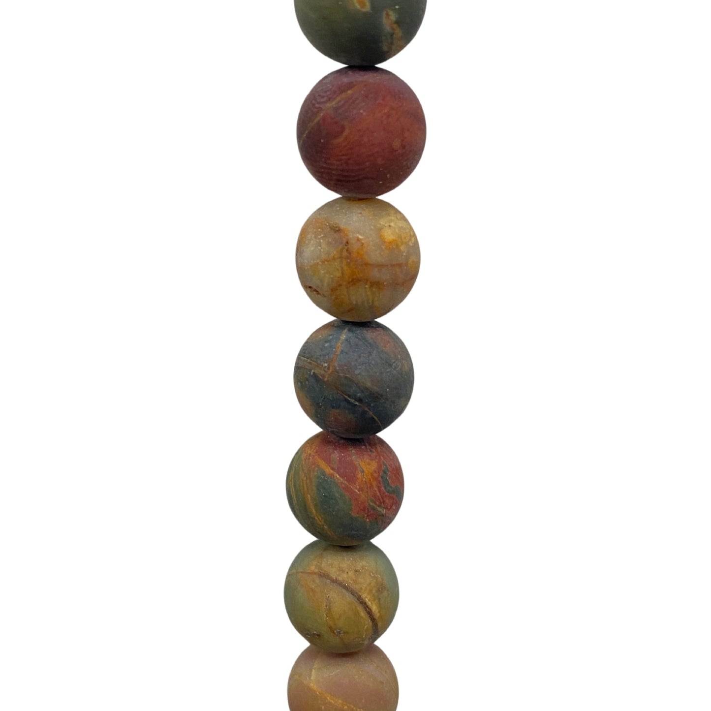 Red Creek Jasper - (Matte) - Round/ Smooth