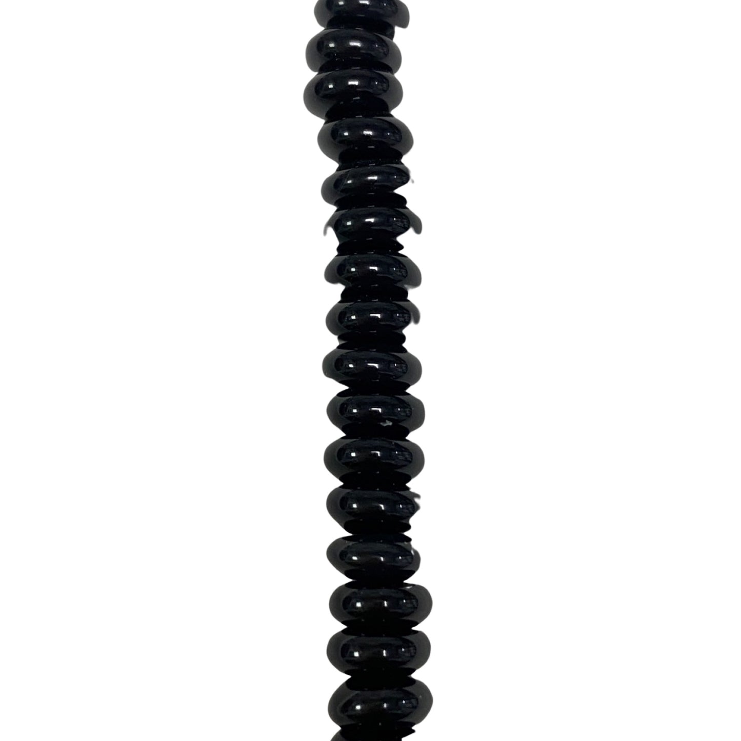 Black Onyx - (Polished) - Roundel/ Smooth