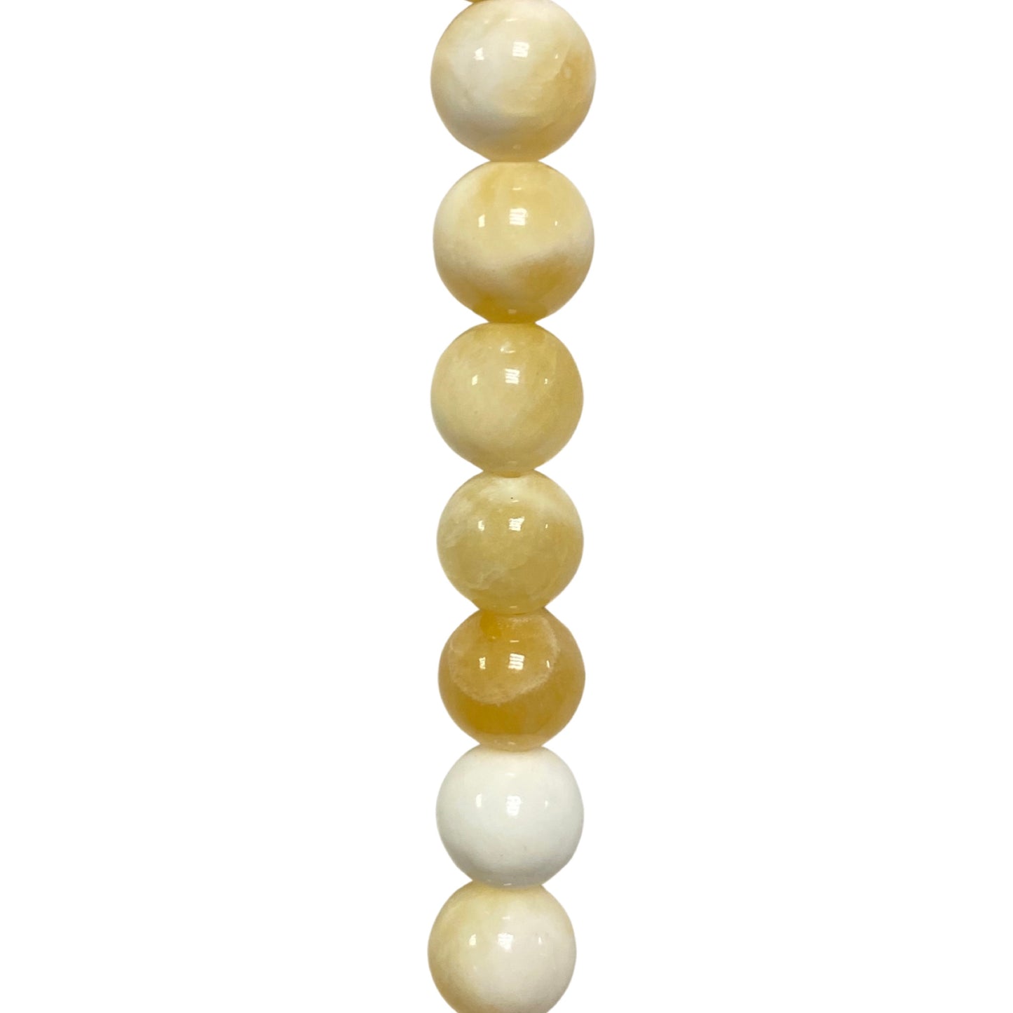 Solid Yellow Jade - (Polished) - Round/ Smooth