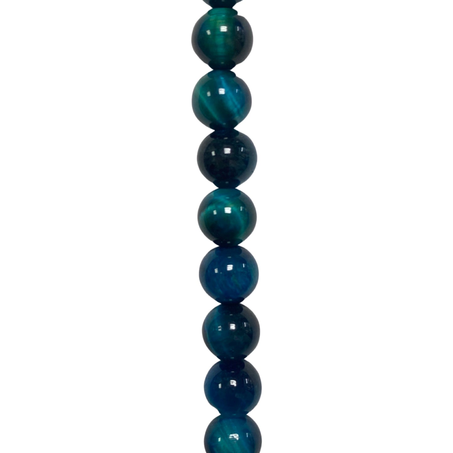 Teal Tigereye - (Polished) - Round/ Smooth