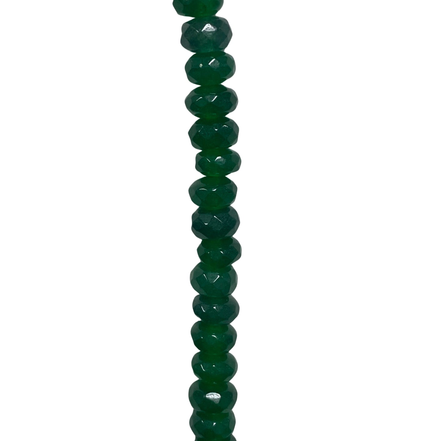 Green Onyx - (Polished) - Roundel/ Faceted