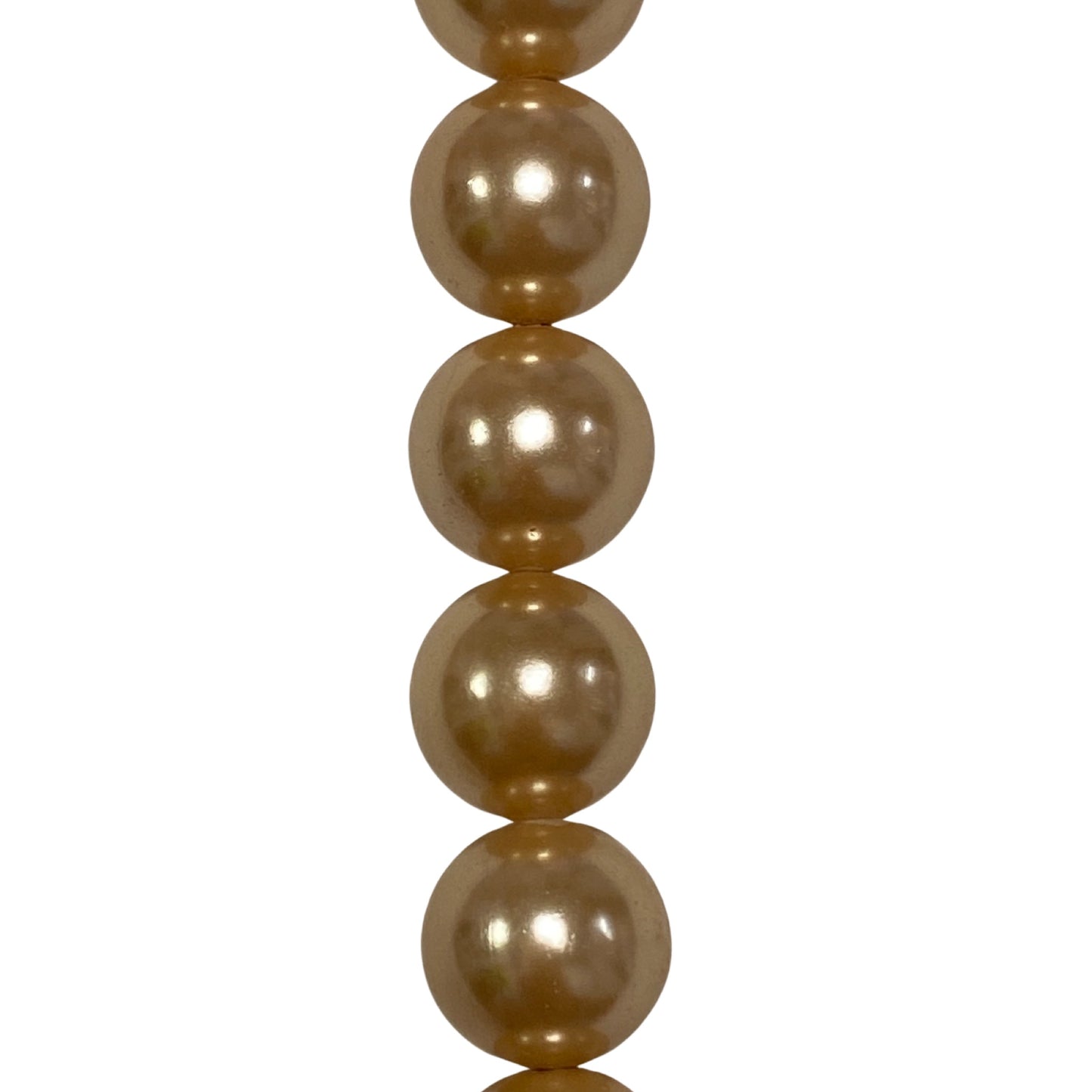 Apricot Mother of Pearl - (Polished) - Round/ Smooth