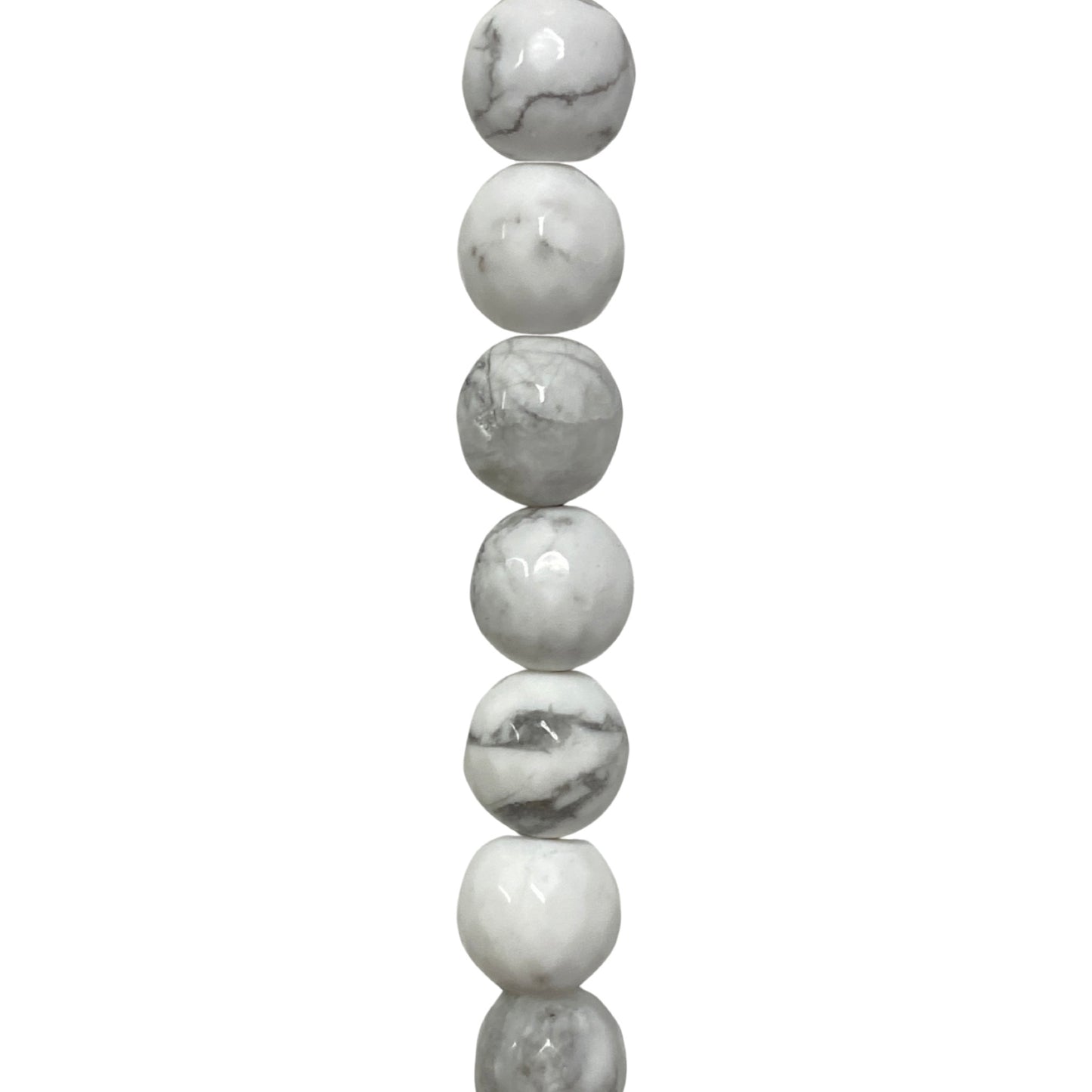 Howlite - (Polished) - Round/ Faceted