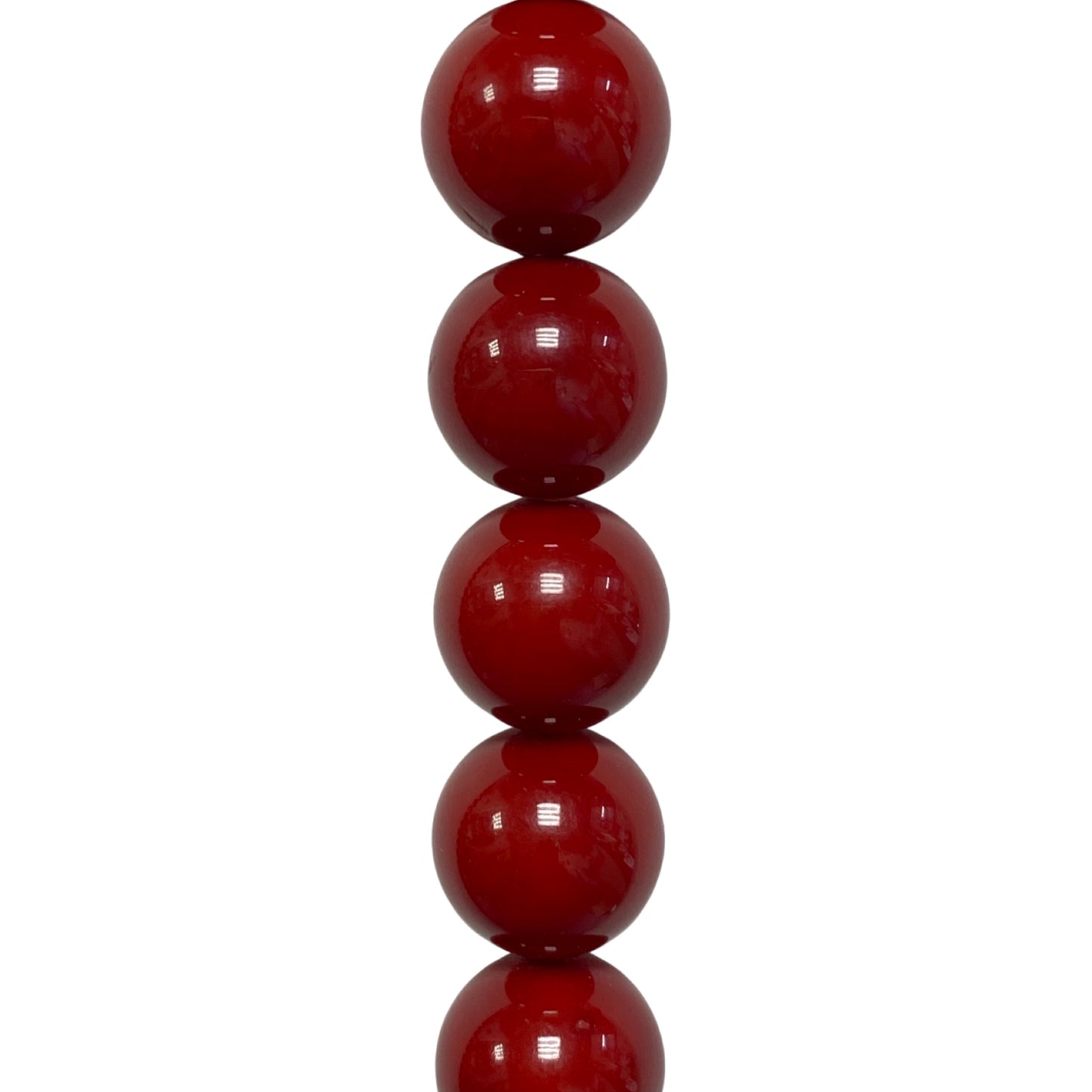 Red Mother of Pearl - (Polished) - Round/ Smooth