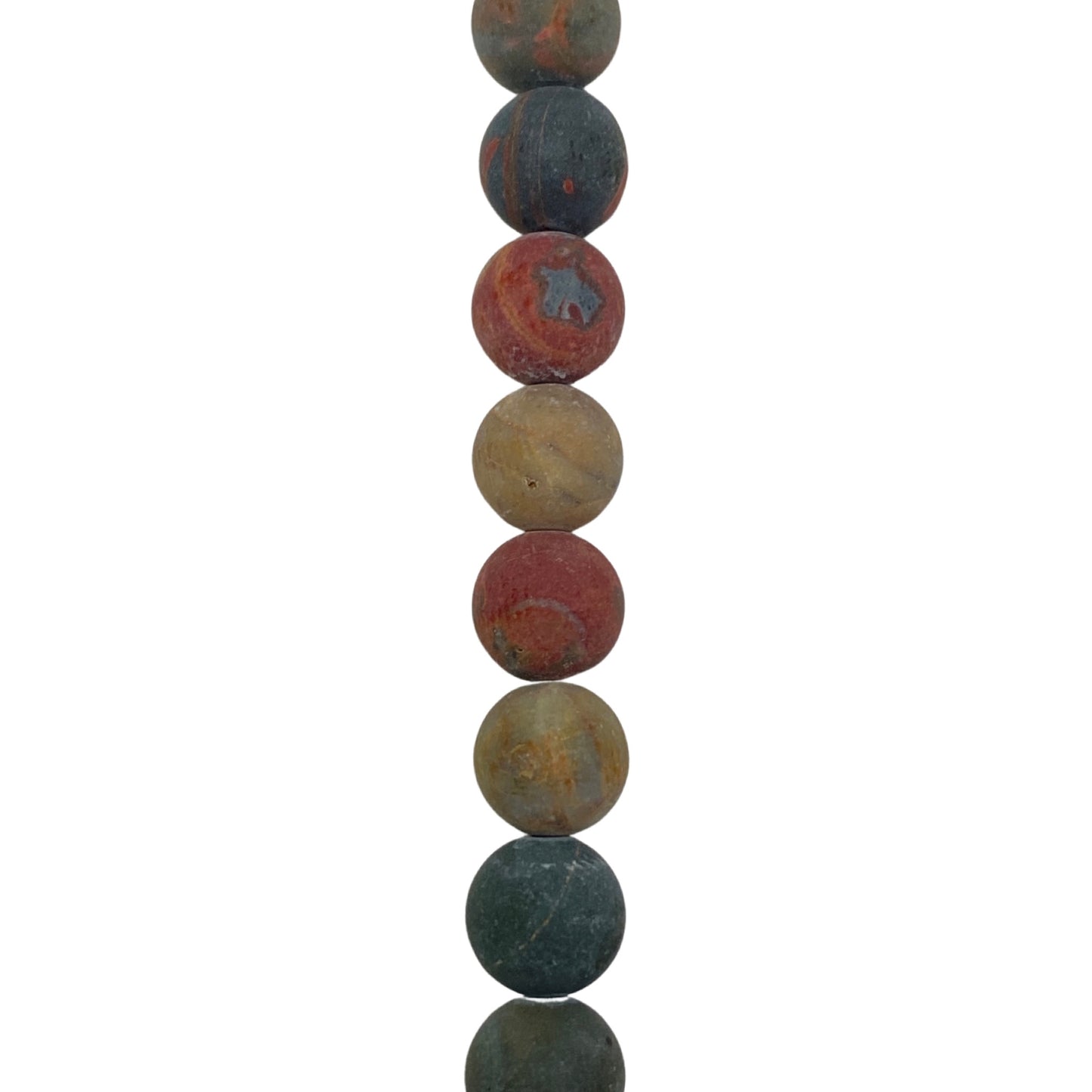 Picasso Jasper - (Matte) - Round/ Smooth