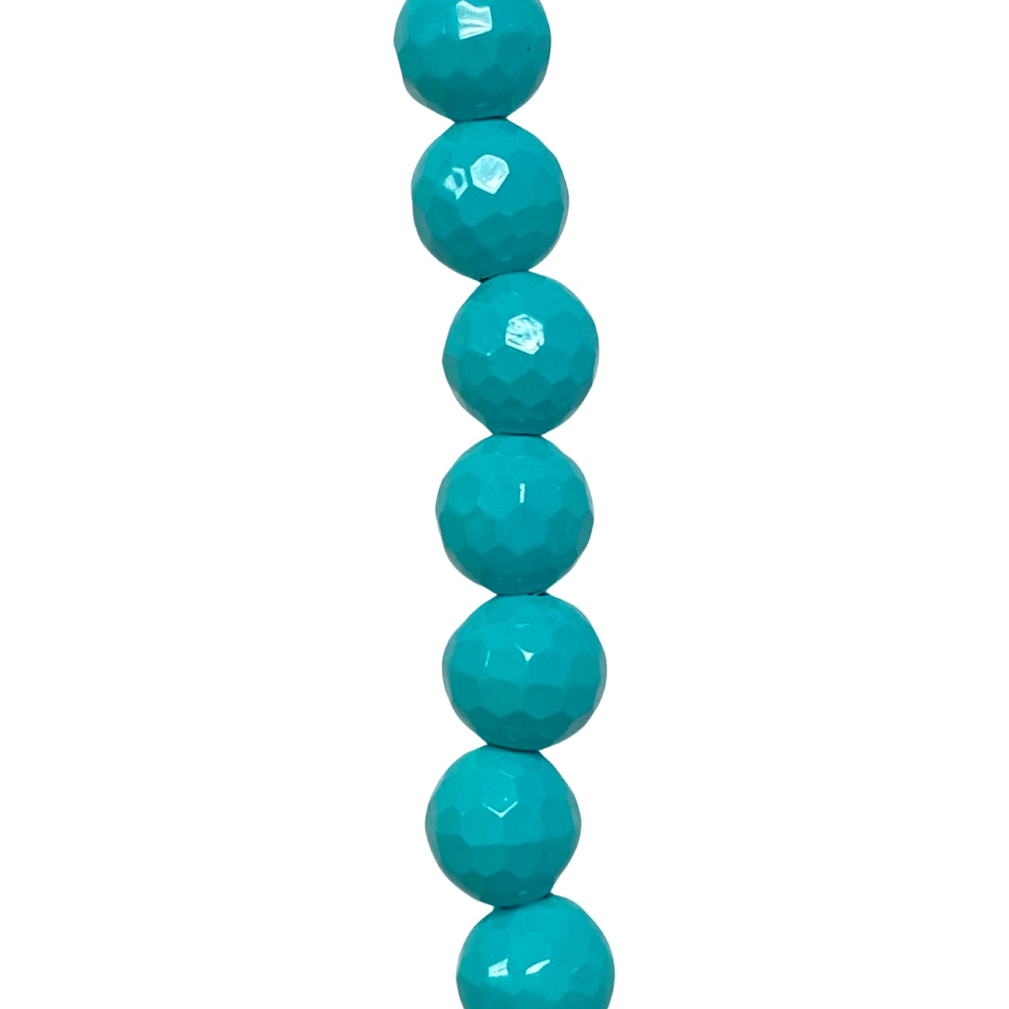 Teal Mother of Pearl - (Polished) - Round/ Faceted