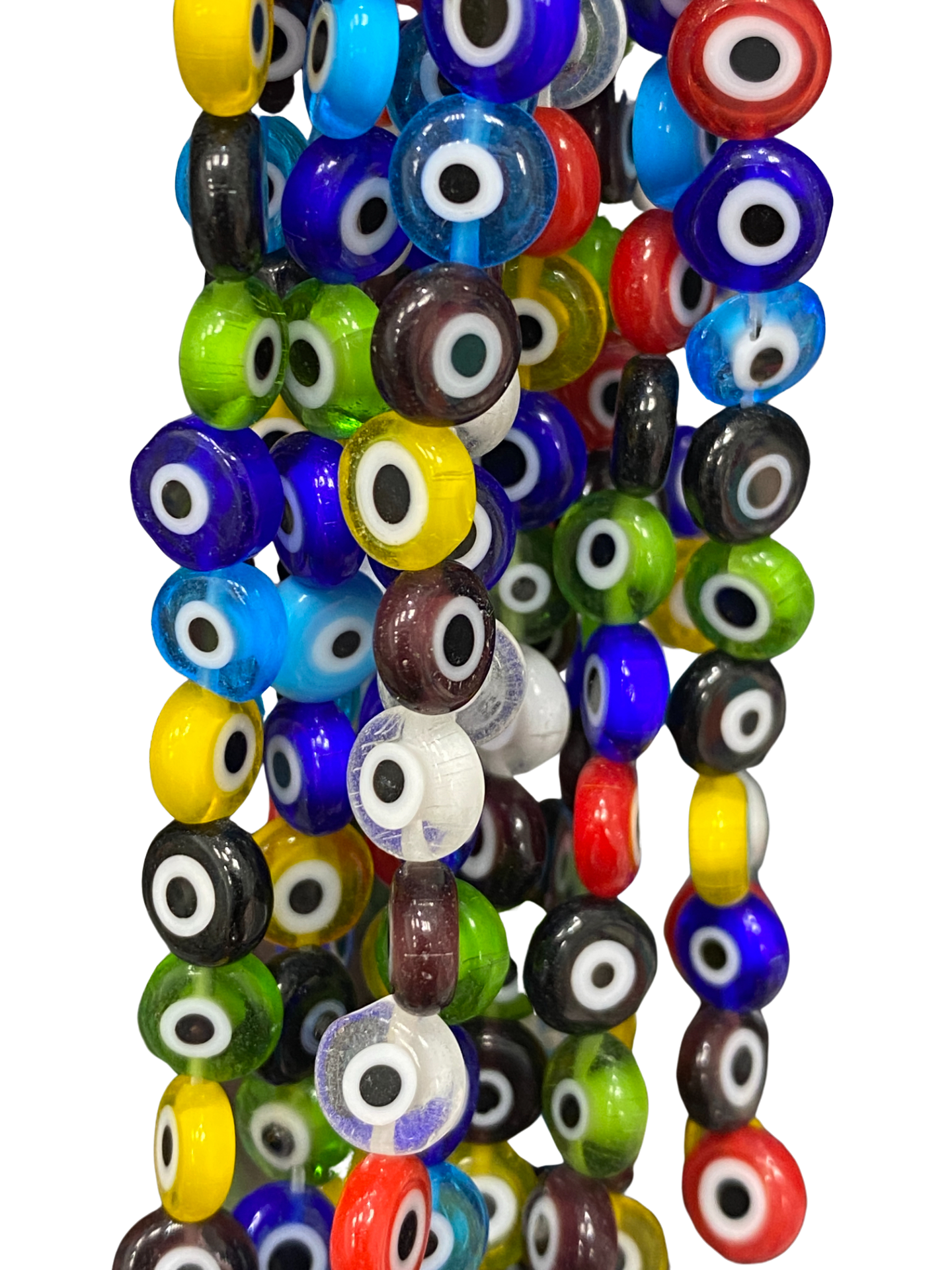 8mm Evil Eye - (Polished) - Coin/ Smooth