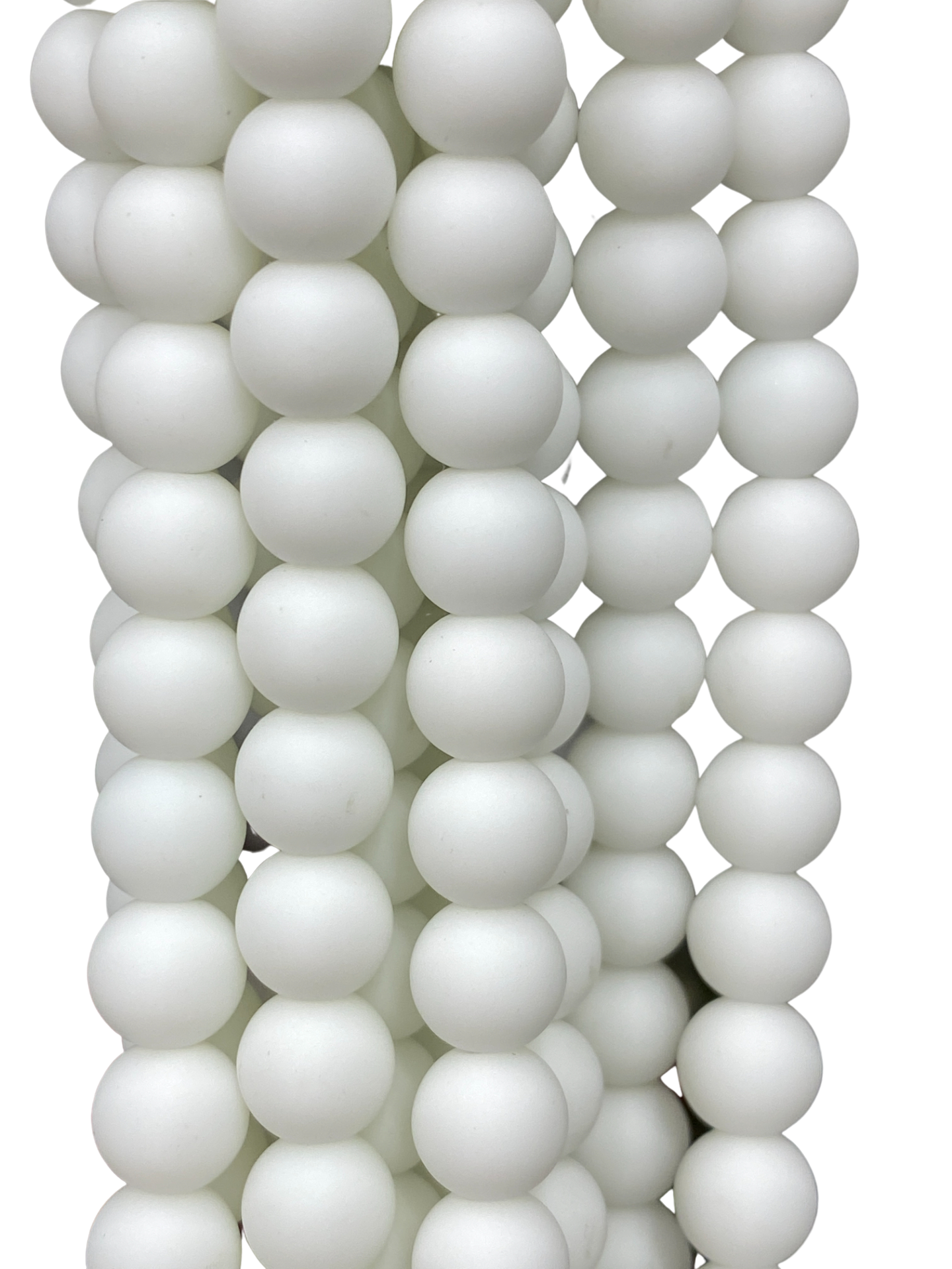 White Jade - (Matte) - Round/ Smooth