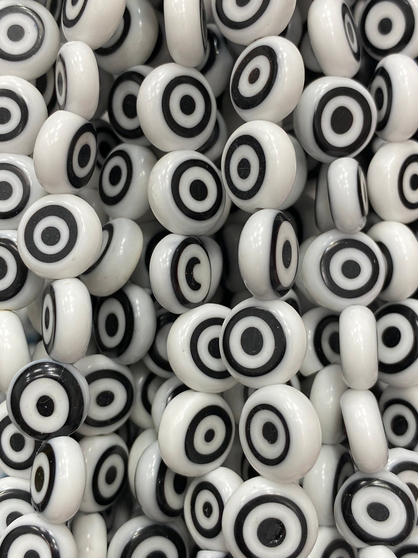 10mm Evil Eye - (Polished) - Coin/ Smooth