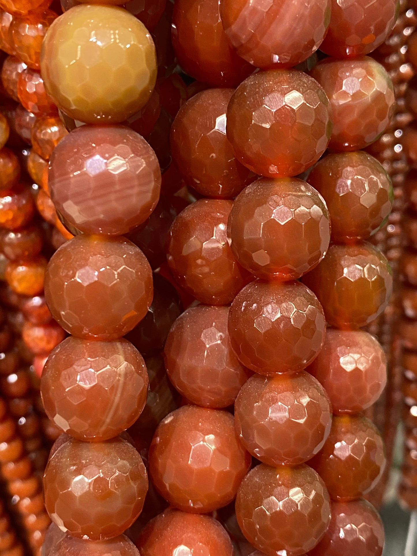 Carnelian - (Polished) - Round/ Faceted