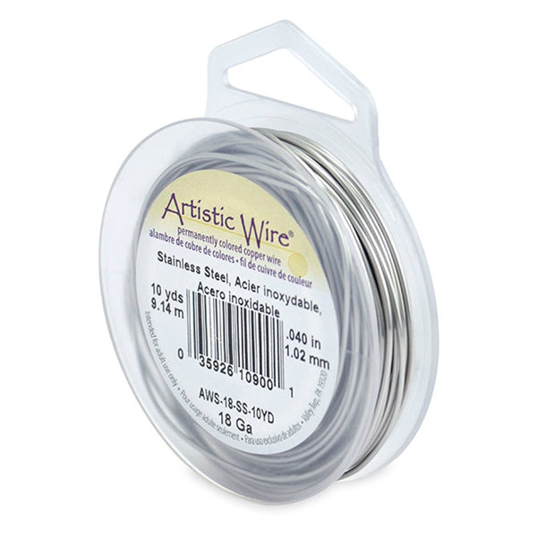 Artistic Wire, Craft Wire - 18 Gauge / 1.0mm - Retail Spool