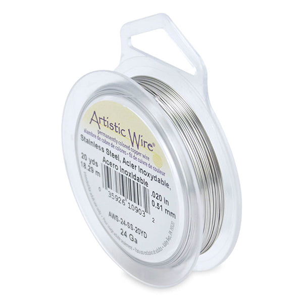 Artistic Wire, Craft Wire - 24 Gauge / 0.51mm - Retail Spool