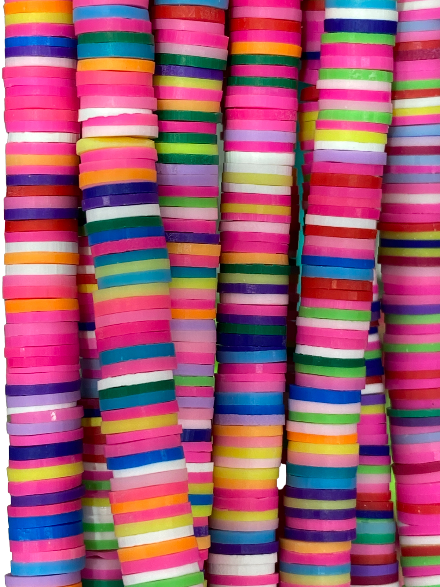 Multi-Color #4 Heishi Disc - Clay Beads