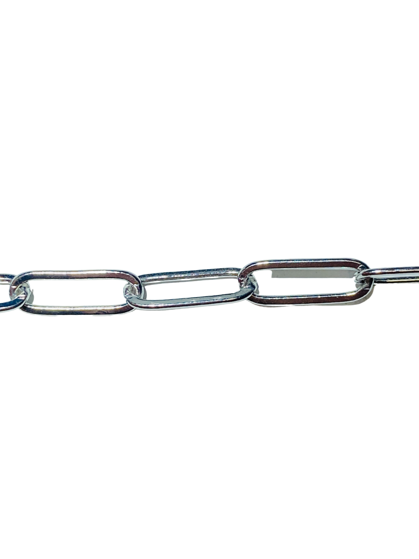 “RECTANGLE LINK” Silver Plated Chain