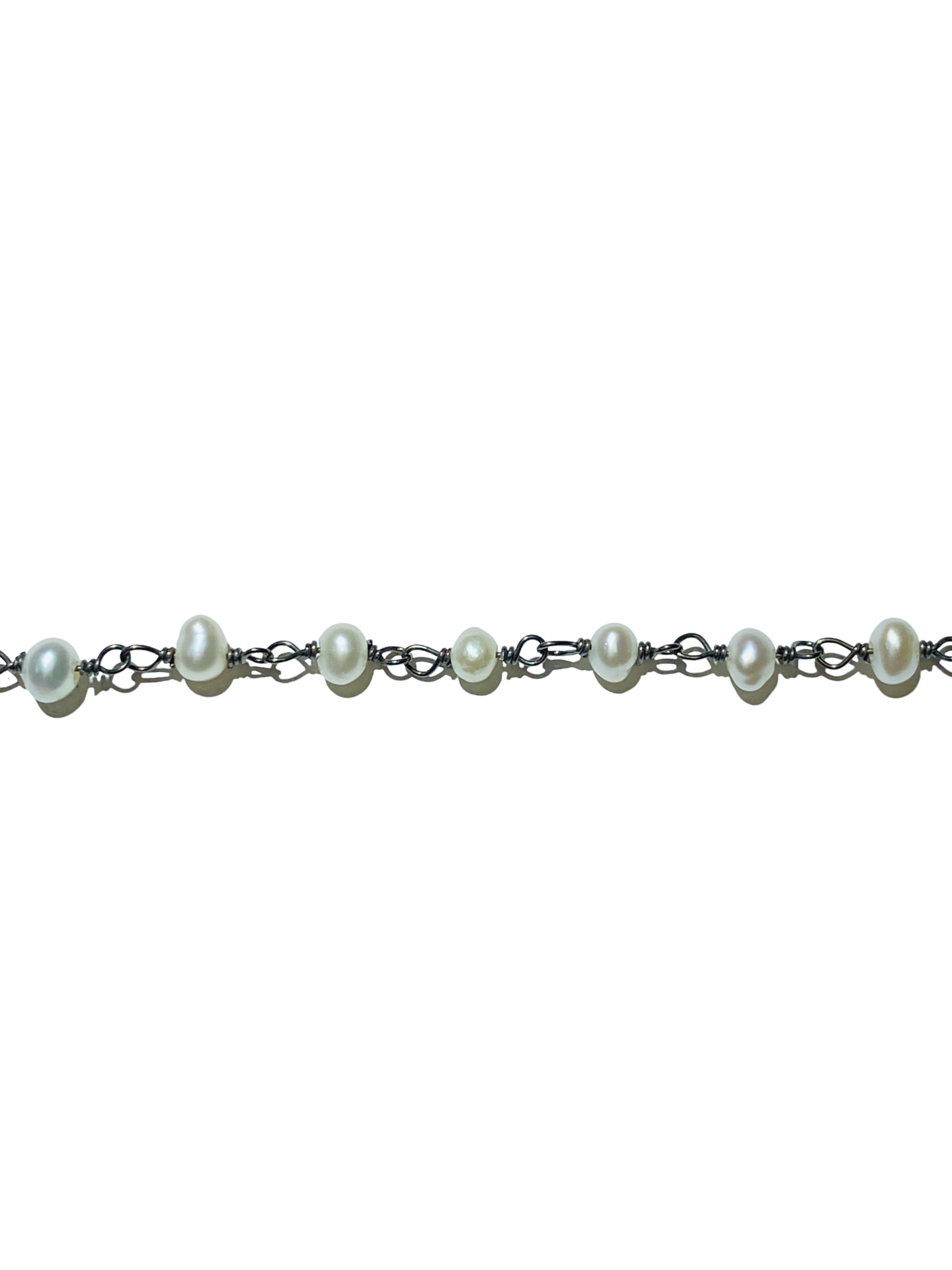 “Freshwater Pearl” 925 Sterling Silver Chain