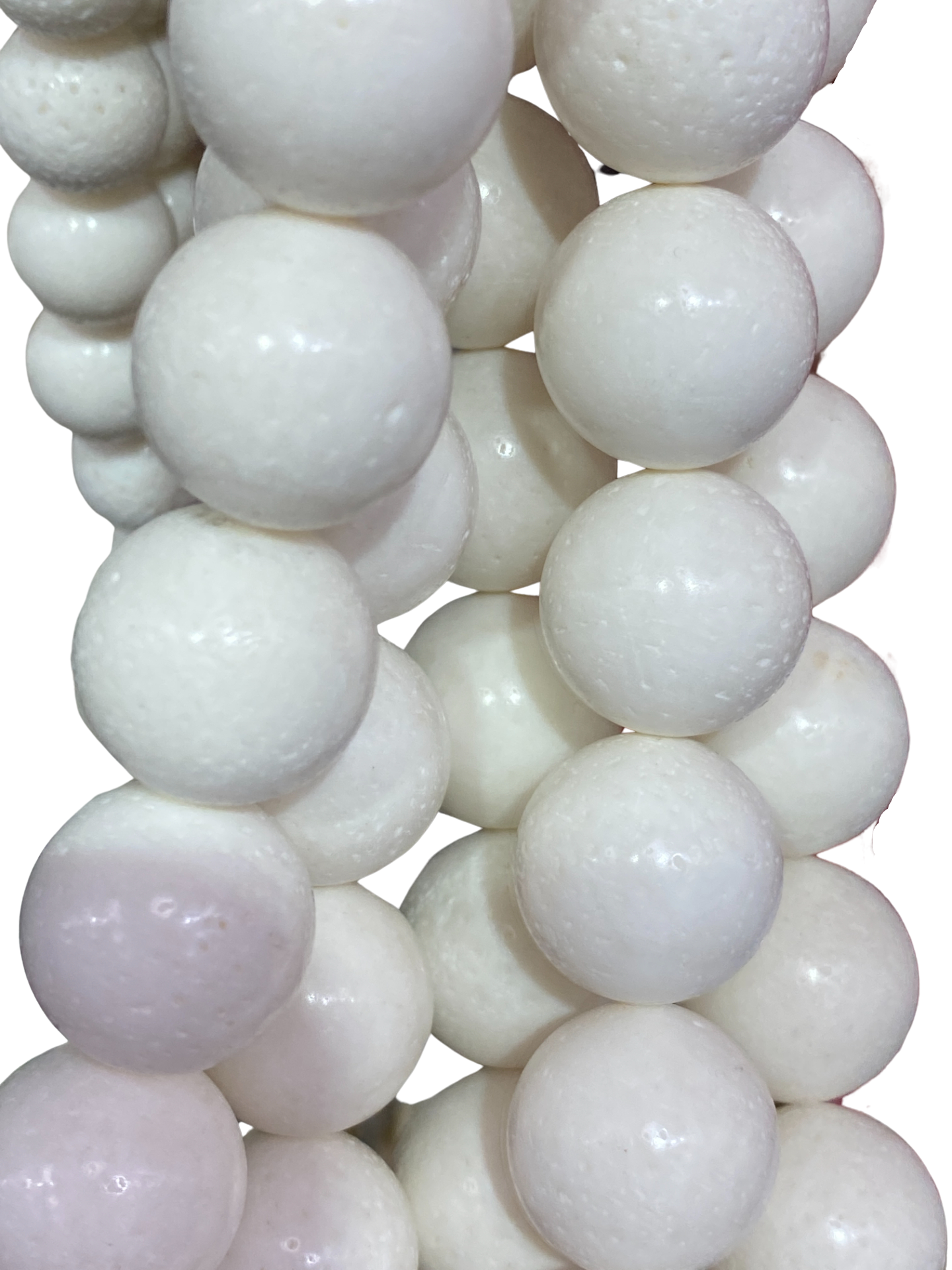 White Sponge Coral - (Polished) - Round/ Smooth