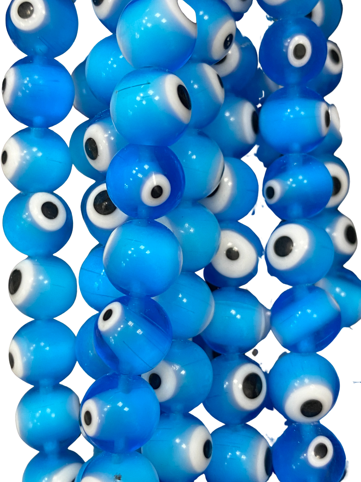 10mm Evil Eye - (Polished) - Round/ Smooth