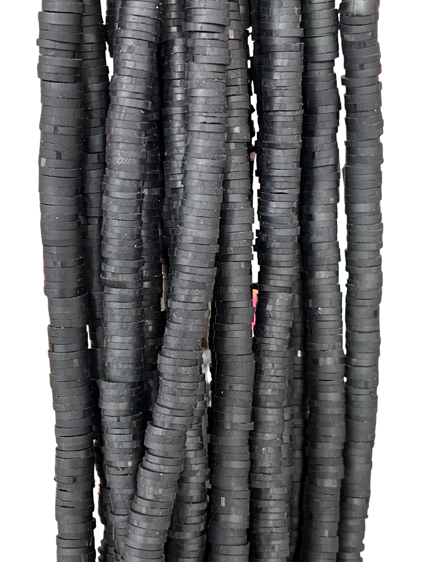 Black Heishi Disc - Clay Beads