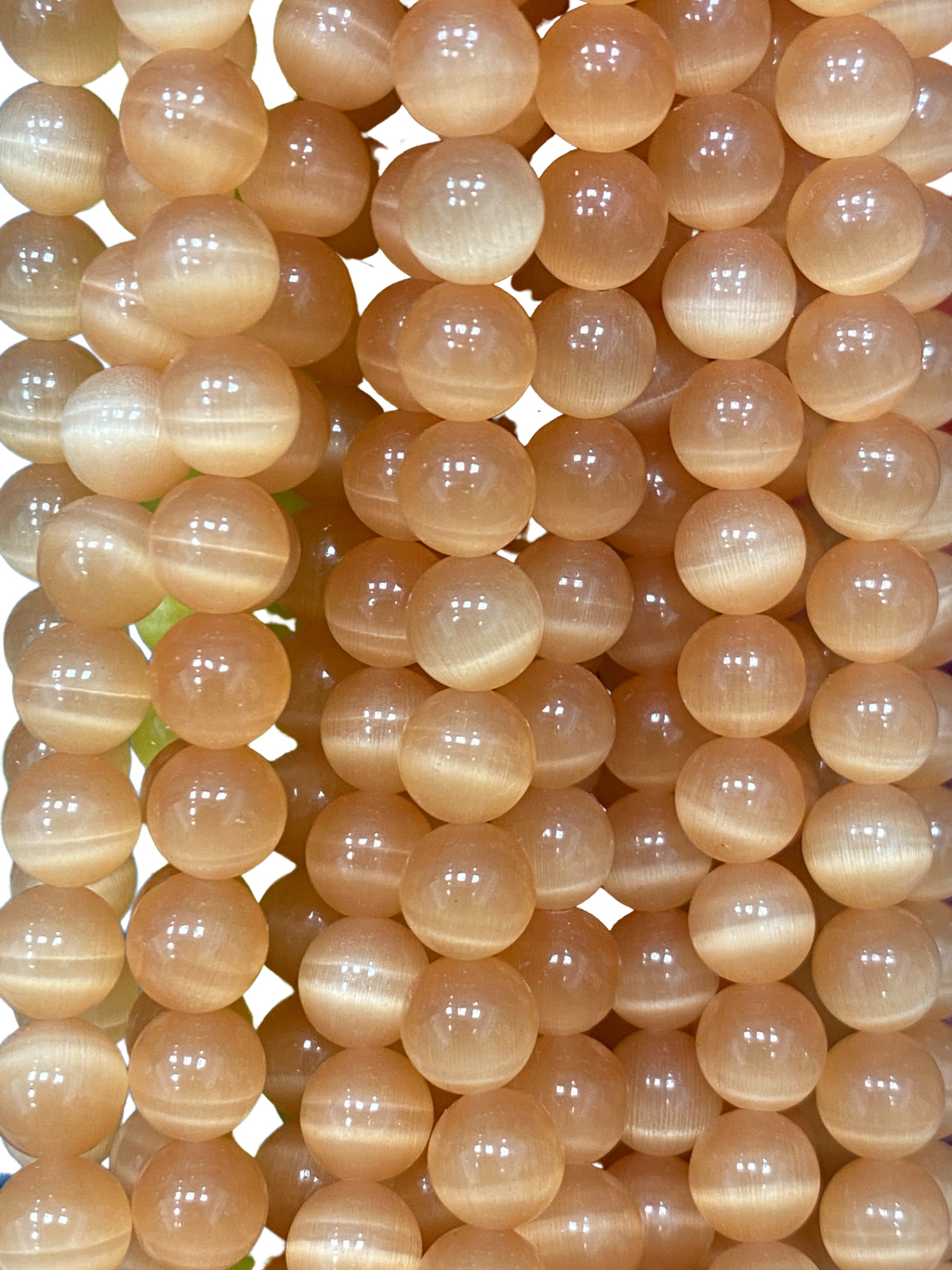 8mm Cat Eye - (Polished) - Round/ Smooth