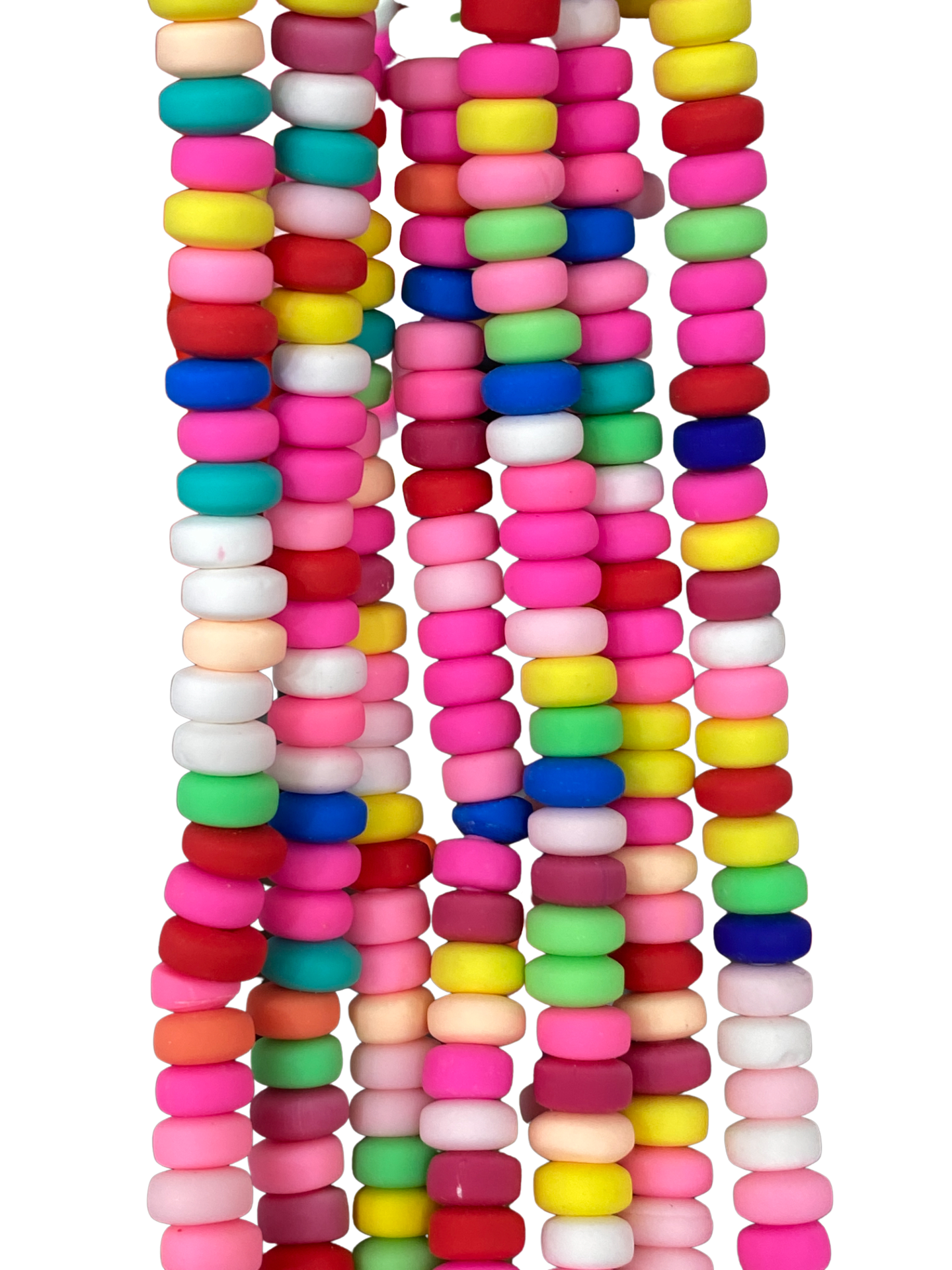 Multi-Color Clay Bead - Roundel