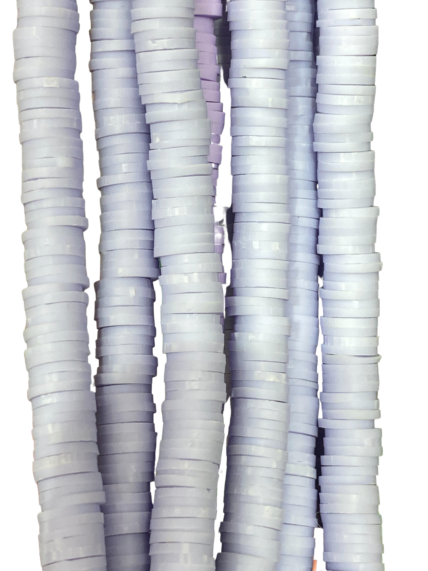 Lilac Heishi Disc - Clay Beads