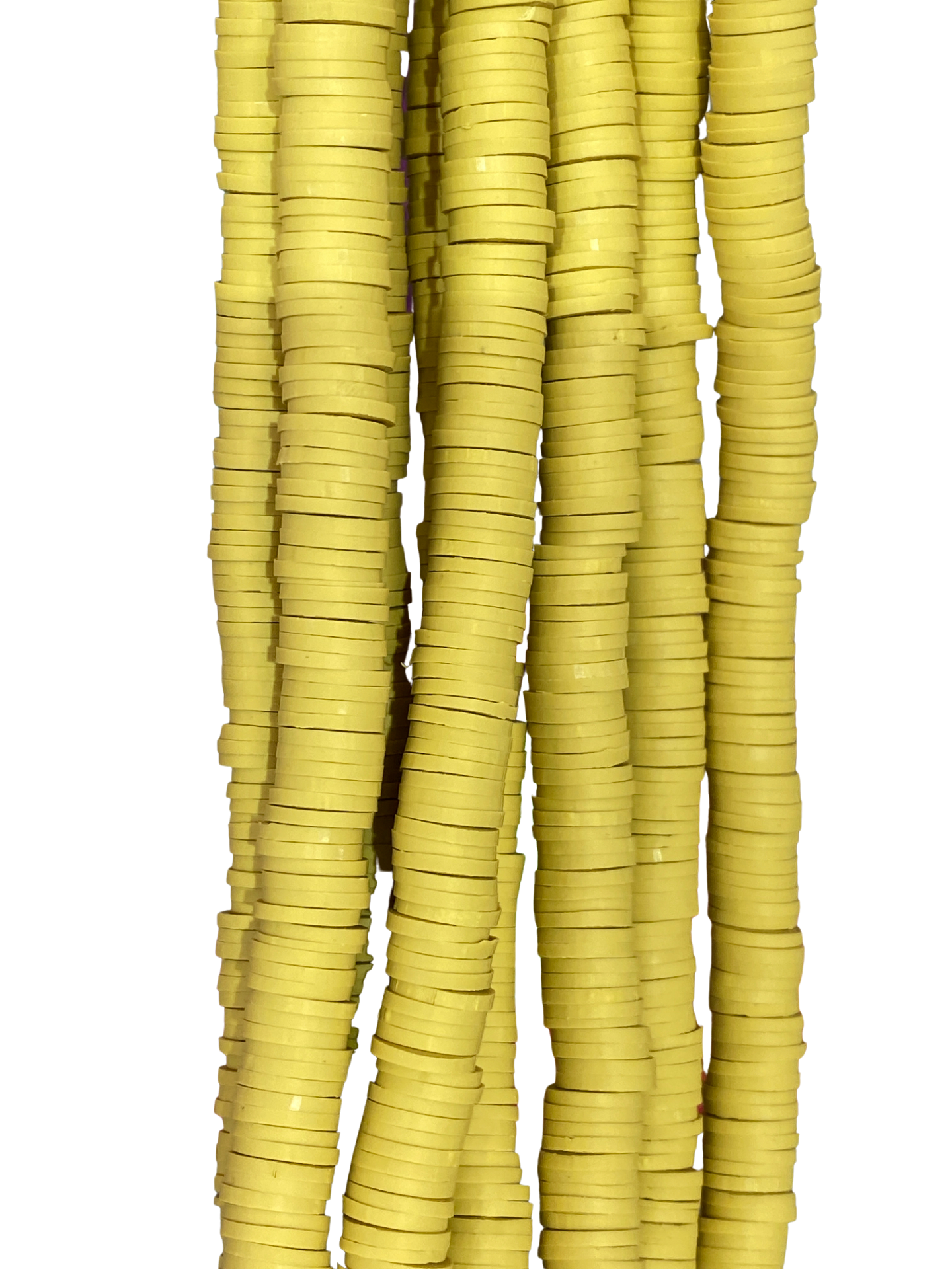 Mustard Heishi Disc - Clay Beads