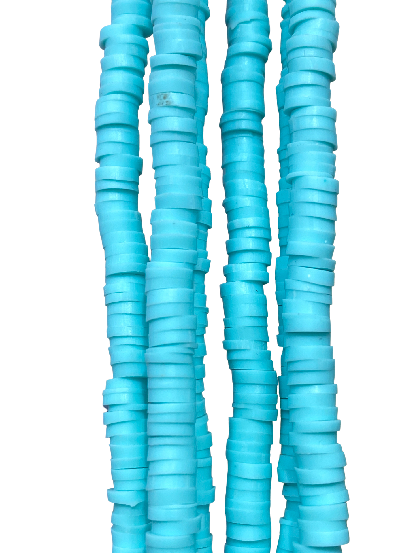 Light Teal Heishi Disc - Clay Beads