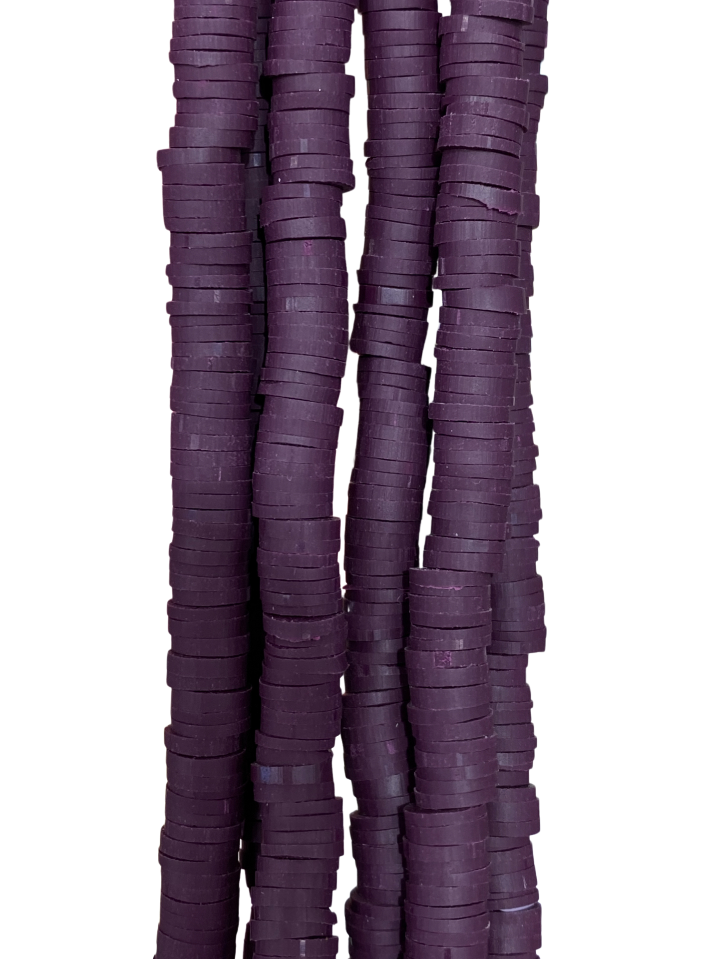 Dark Purple Heishi Disc - Clay Beads