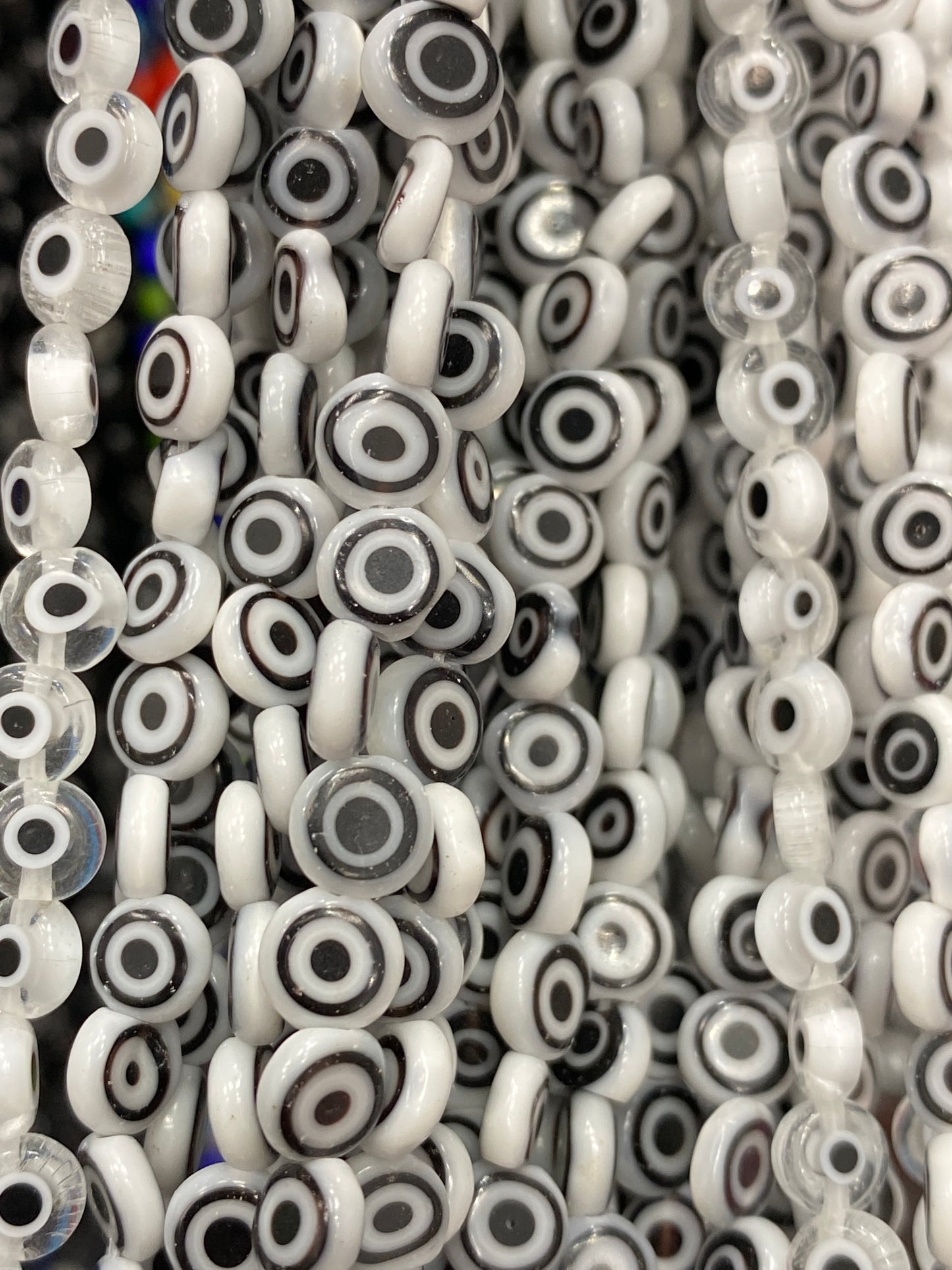 6mm Evil Eye - (Polished) - Coin/ Smooth