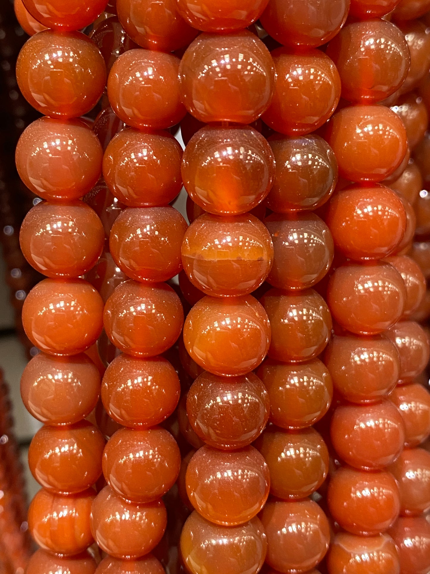Carnelian - (Polished) - Round/ Smooth