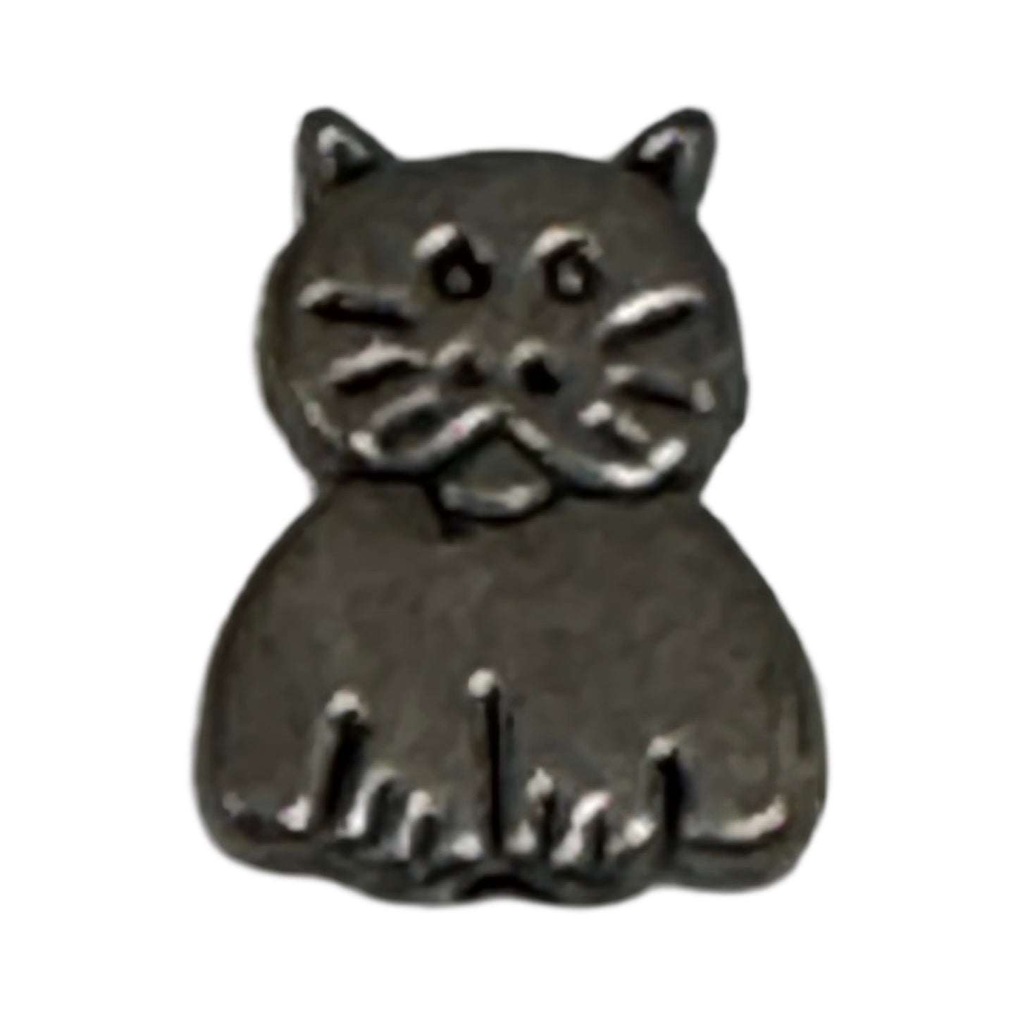 10x9mm Pewter Kitty