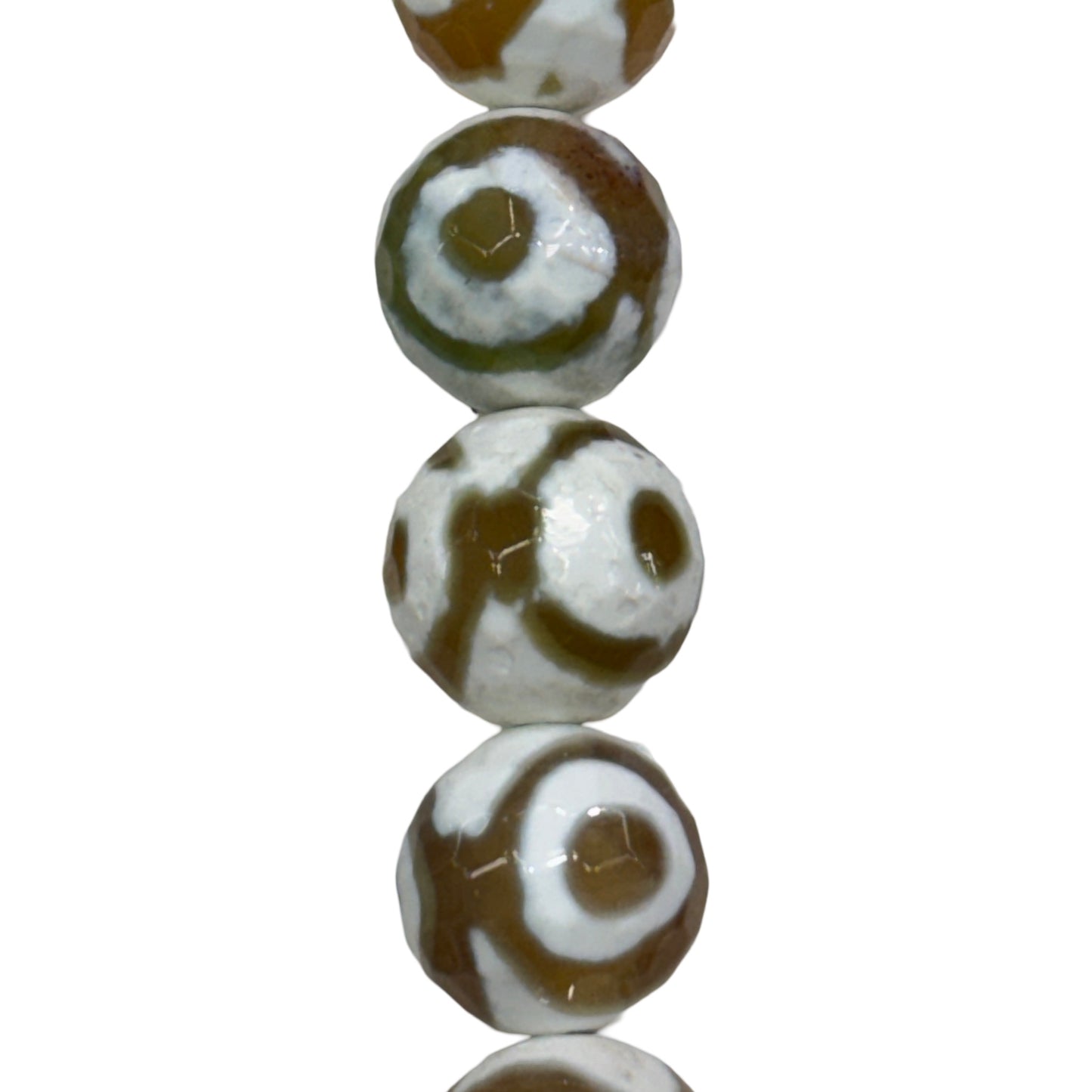 Spot Tibetan Agate (Polished) -  Round/ Faceted