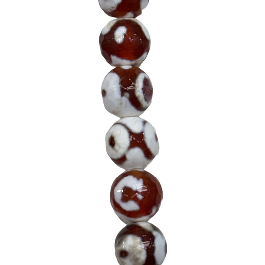 Spot Tibetan Agate (Polished) -  Round/ Faceted