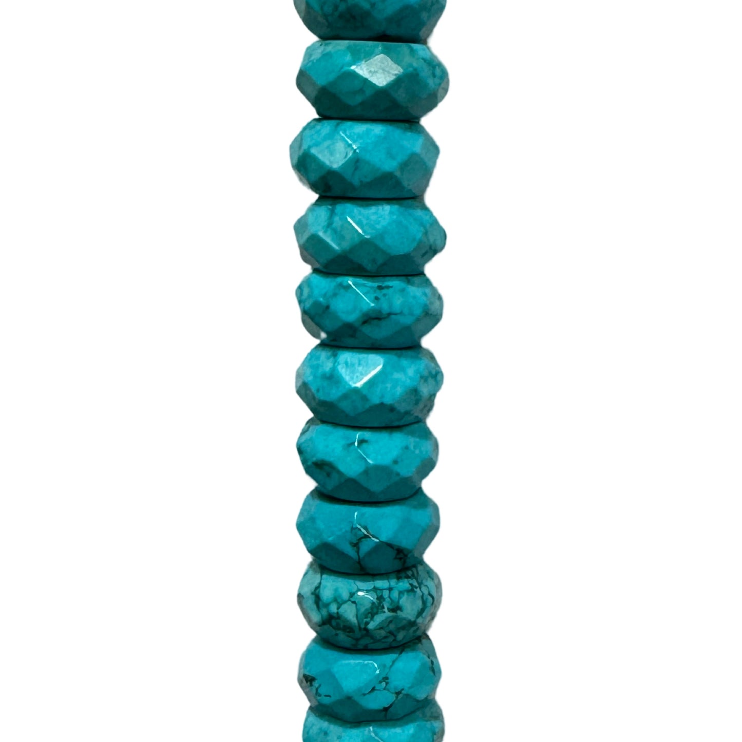 Natural Turquoise (Polished) - Roundel/ Faceted