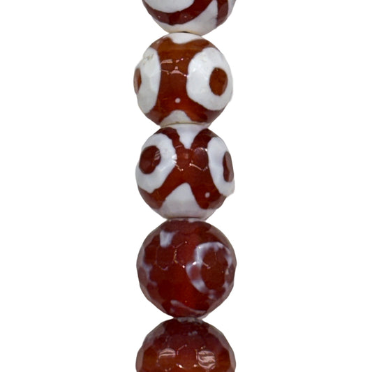 Spot Tibetan Agate (Polished) -  Round/ Faceted