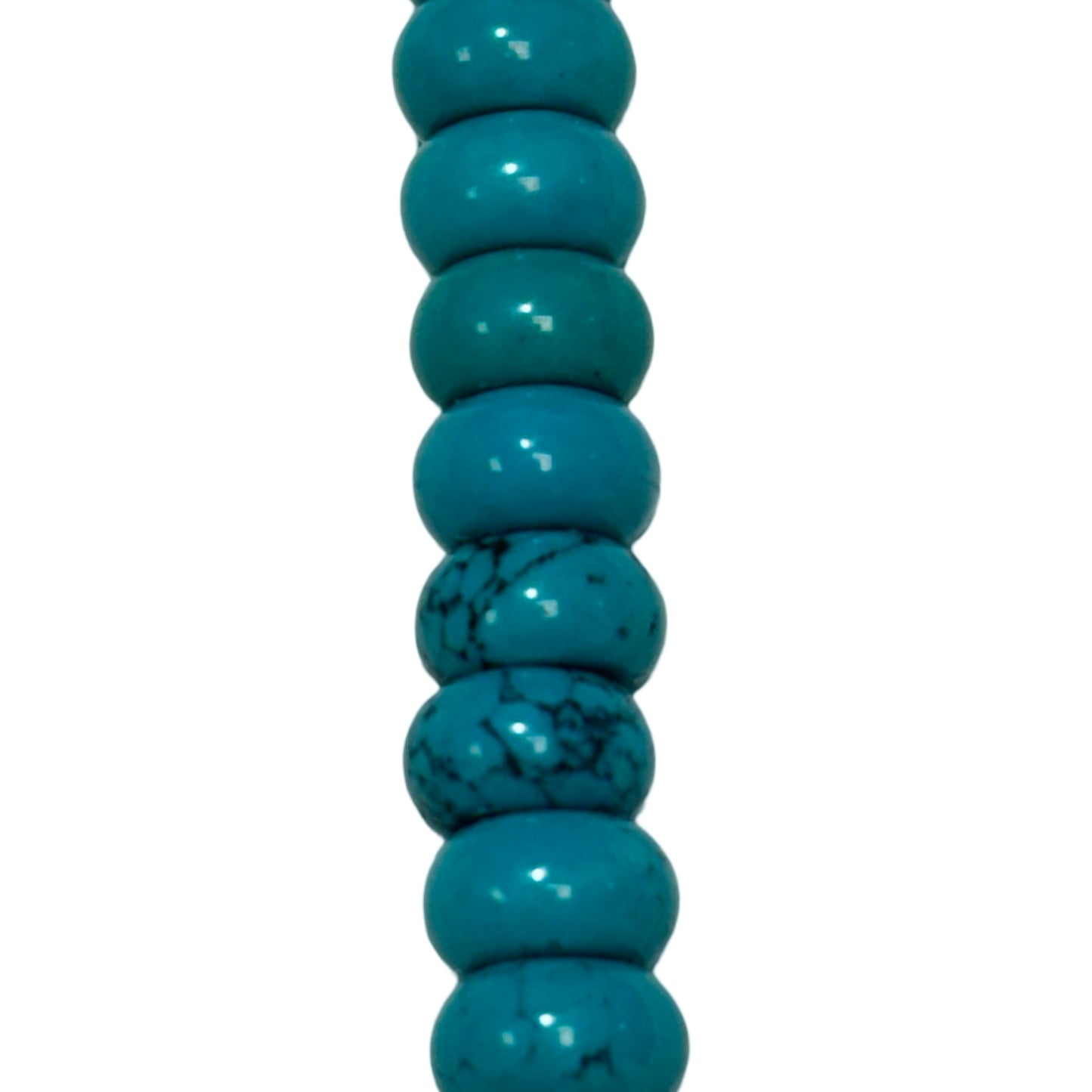 Natural Turquoise (Polished) - Roundel/ Smooth