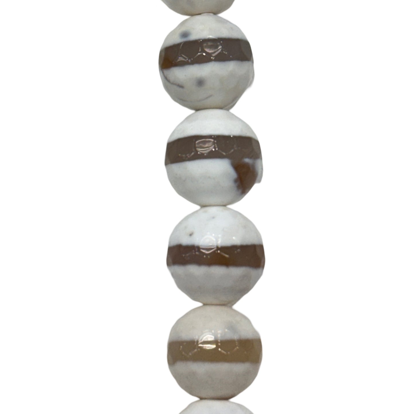 Stripe Tibetan Agate - (Polished) -  Round/ Faceted