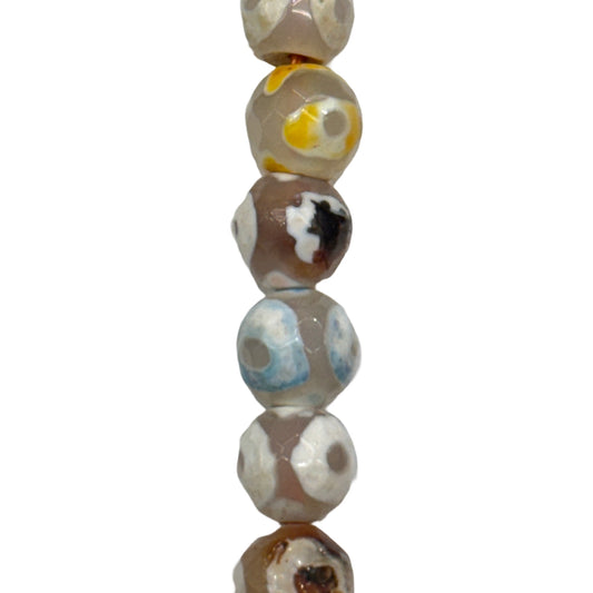 Spot Tibetan Agate (Polished) -  Round/ Faceted