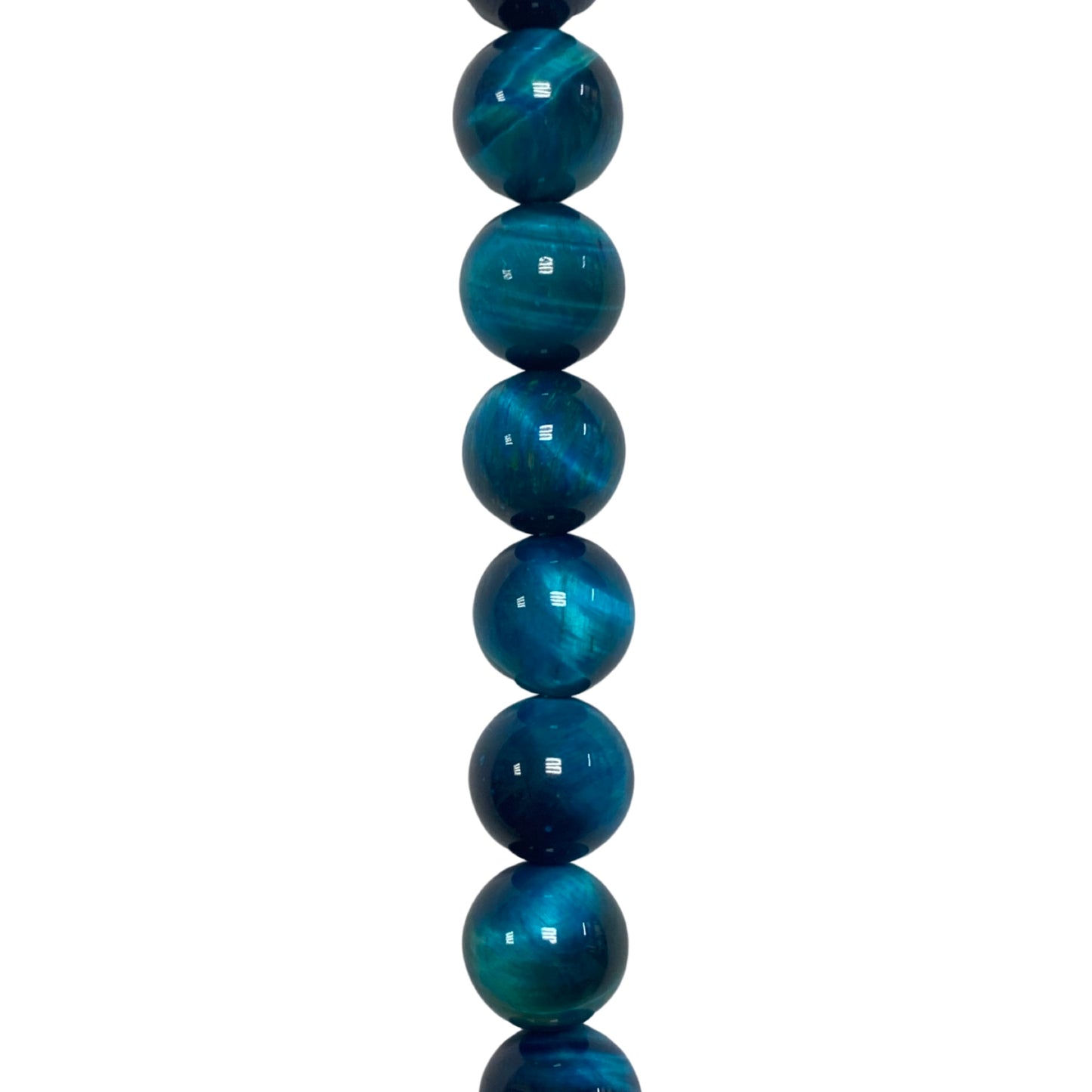 Teal Tigereye - (Polished) - Round/ Smooth