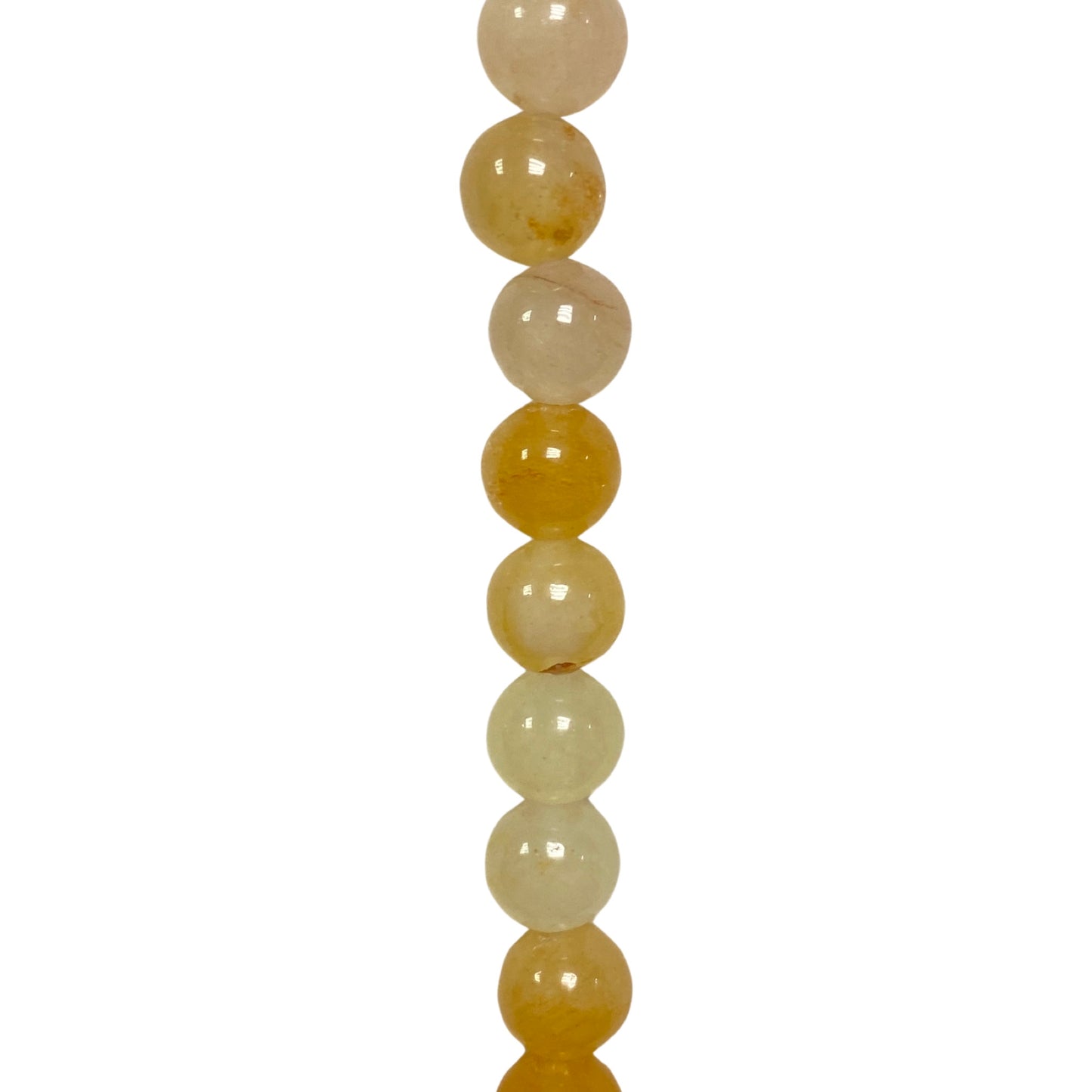 Clear Yellow Jade - (Polished) - Round/ Smooth