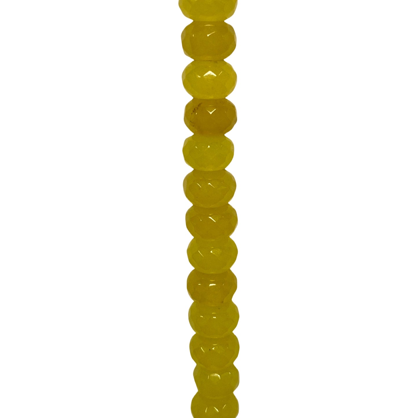 Yellow Jade - (Polished) - Roundel/ Faceted