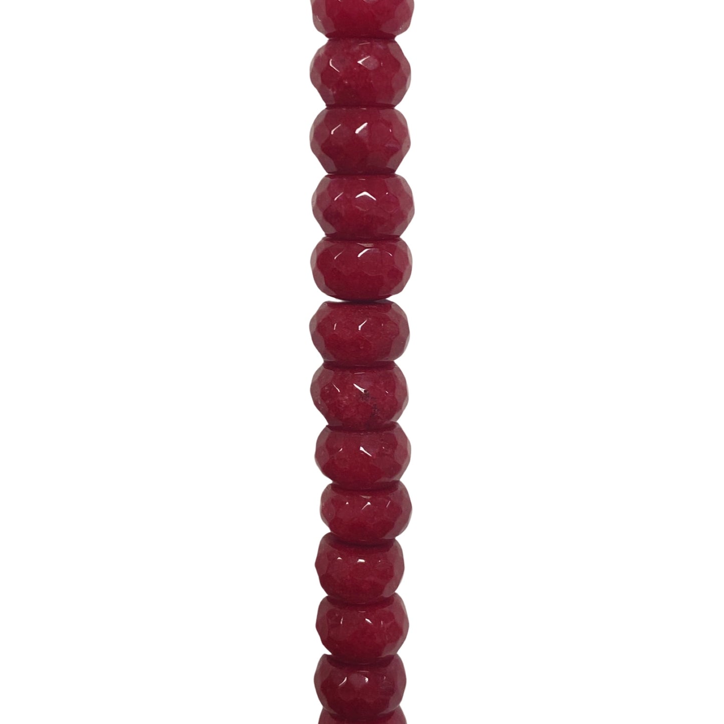Cranberry Jade - Roundel/ Faceted