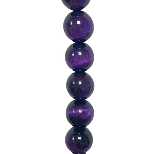 Purple Tigereye - (Polished) - Round/ Smooth