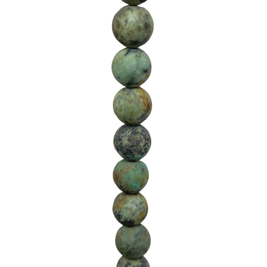 African Turquoise - (Matte) - Round/ Smooth