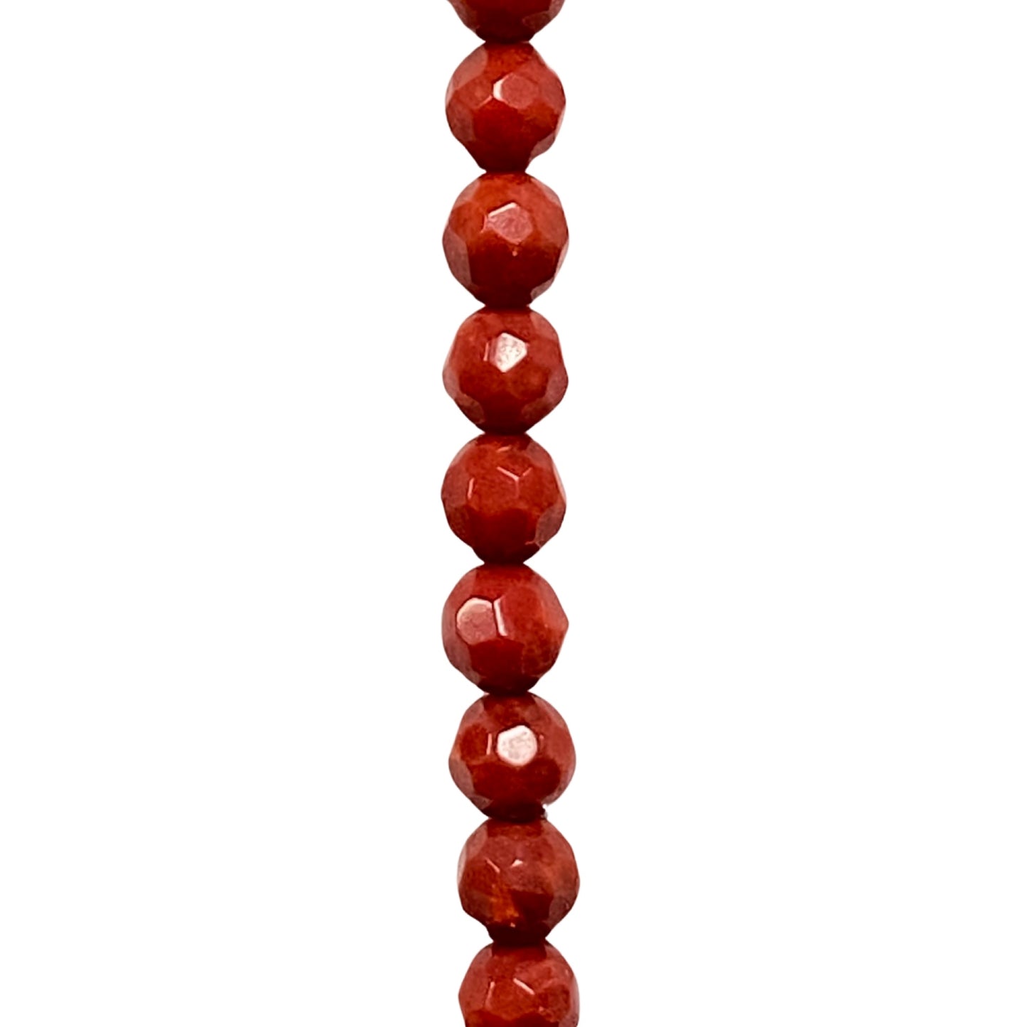 4mm Red Coral - (Polished) - Round/ Faceted